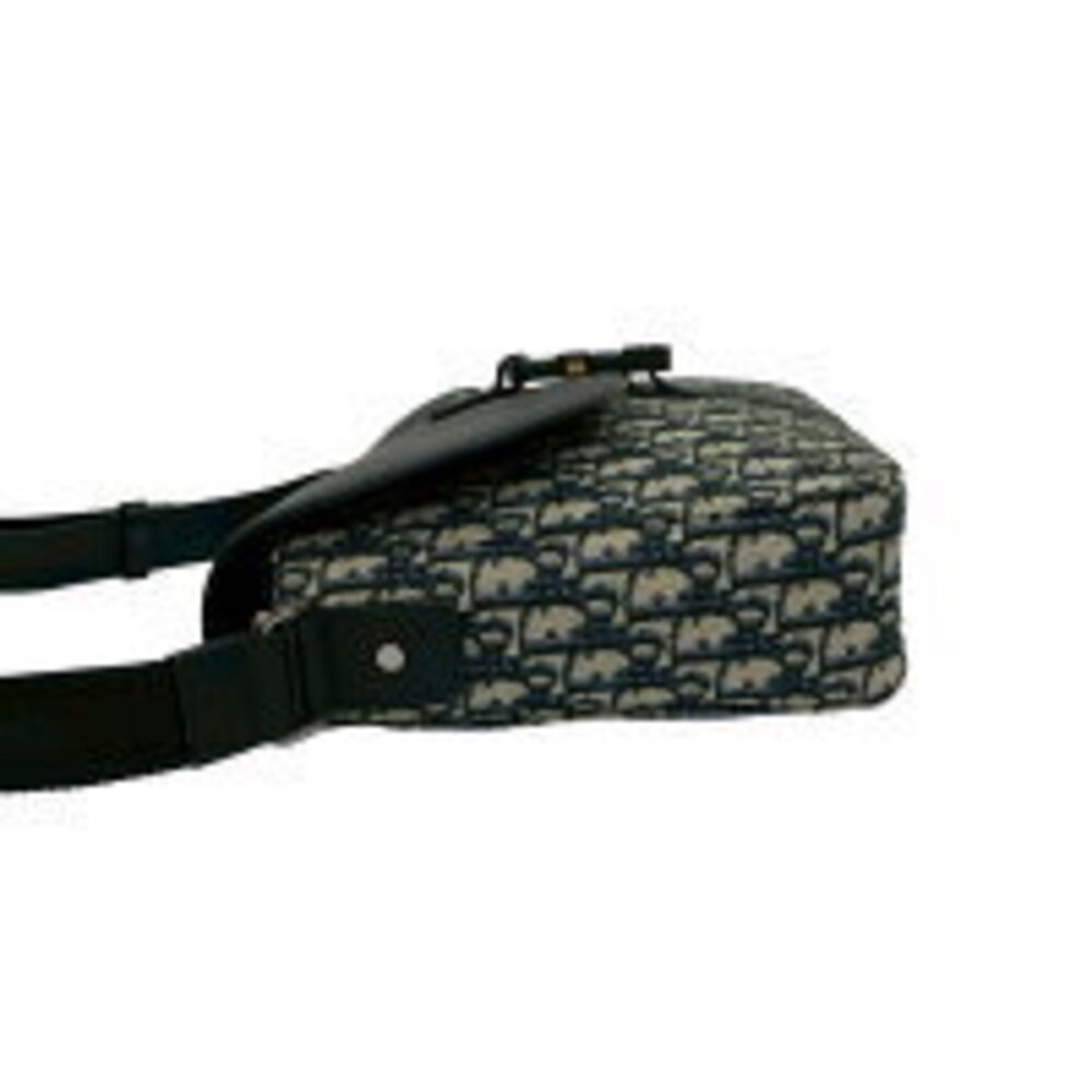 Christian Dior Saddle Messenger Bag Oblique Canvas Leather Black - Picture 5 of 8